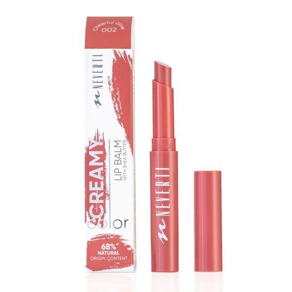 Помада-бальзам для губ Neverti Lip Balm With Shea Butter 2 г &mdash; кремовий бальзам з маслом ши №002 40425-1-1755 фото