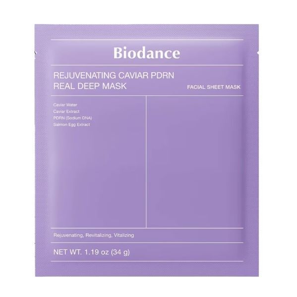 Гідрогелева маска для обличчя Biodance Rejuvenating Caviar PDRN Real Deep Mask, з екстрактом ікри та PDRN  10013-1-1884 фото
