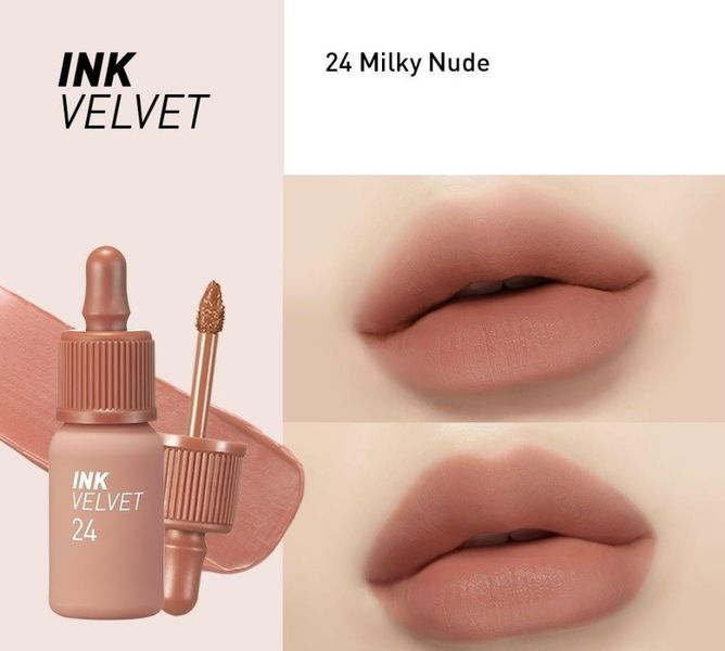 Матовий тінт для губ Peripera 24 Milky Nude 40419-1235 фото