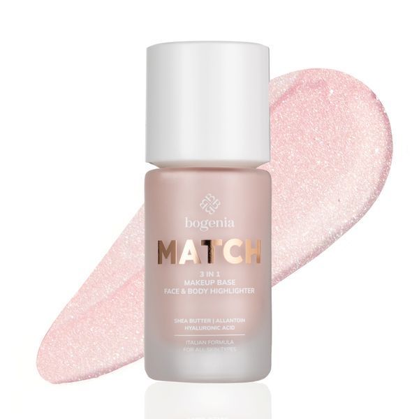 База-хайлайтер під макіяж Bogenia MATCH 3 in 1 Makeup Base Face & Body Highlighter, 35 мл 21009-1870 фото